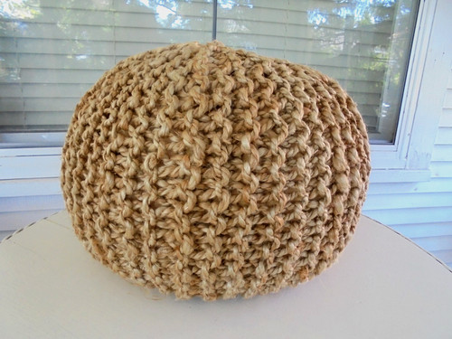 Round jute sisal - sisal, pouf