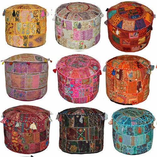 Patchwork round foot stool new - round,